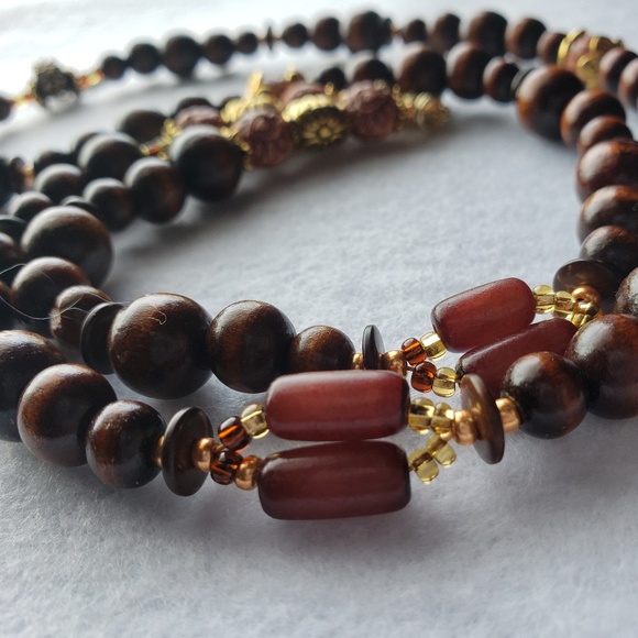 wood waist beads